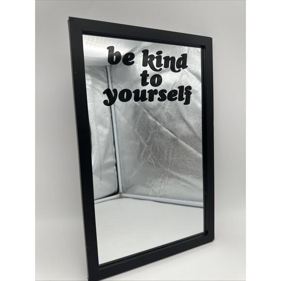Be Kind to Yourself Wall Art Mirror - Picture 1 of 7